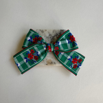 Sailor Bow // Green Check Floral